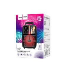 Portable Speaker Trolley Hoco BS37 Dancer Black 15W BT V5.0 TWS with Microphone. Supports FM USB, AUX