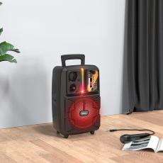 Portable Speaker Trolley Hoco BS37 Dancer Black 15W BT V5.0 TWS with Microphone. Supports FM USB, AUX
