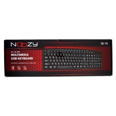 Multimedia Wired Keyboard Noozy SK-10 USB with Greek Layout and 9 Shortcut Keys