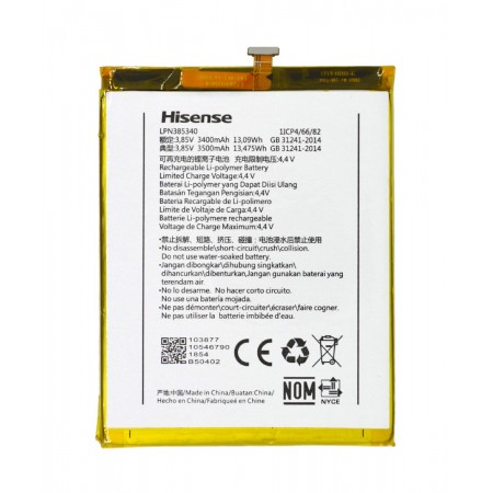 Battery Hisense LPN385340 for H12 3400mAh 3.85V Original Bulk