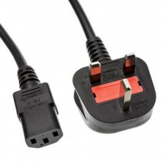 Power Cord Noozy UP-30 3pin to UK plug 1.8m. Black