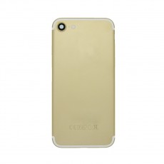 Battery Cover with Frame for Apple iPhone 7 Gold with Camera Lens, SIM Tray and External Keys OEM Type A