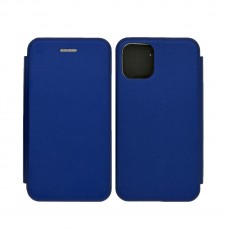 Book Case Ancus Magnetic Curve for Apple iPhone 12 Mini TPU Dark Blue