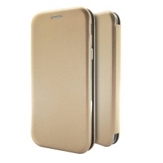 Book Case Ancus Magnetic Curve for Apple iPhone 12 Pro Max TPU Gold