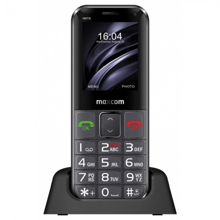 Maxcom MM730 2.2" with Large Buttons & Backlight, Bluetooth, Radio, Camera and Emergency Button Black
