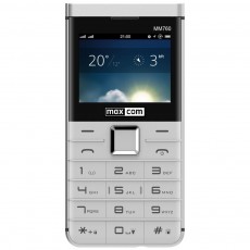 Maxcom MM760 2.3" with Large Buttons, Bluetooth, Camera and Slim Metal Design White