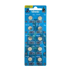 Buttoncell Vinnic L936 AG9 Pcs. 10 with Perferated Packaging