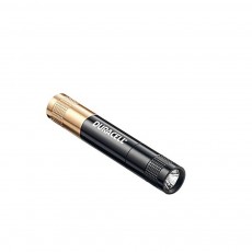 Duracell Tough Aluminium Black Flashlight 1 Led Super-Clear Waterproof KEY-3 / 20 Lumens/Distance 27m