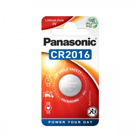 Buttoncell Panasonic CR2016 3V Pcs. 1