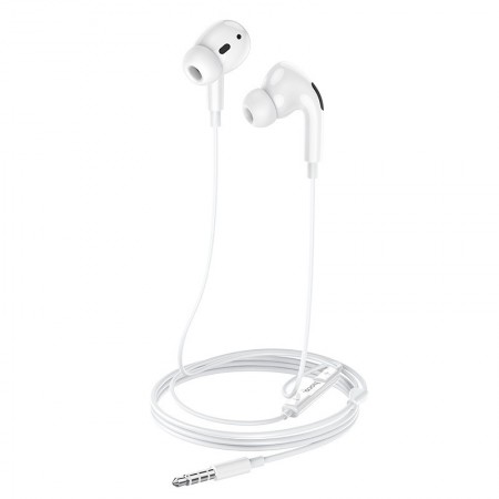 Hands Free Hoco M1 Pro Original Series Earphones Stereo 3.5mm White with Micrphone and Operation Control Button
