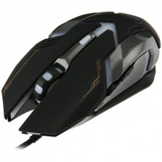 Wired Mouse iMICE V6 Gaming 6D with 7 Buttons, 3200 DPI, Multimedia and LED Lightning. Black-Grey