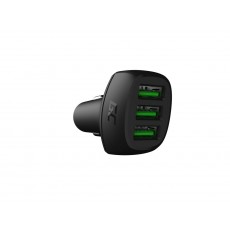 Car Charger Green Cell CADGC01 PowerRide 54W 3xUSB 18W Ultra Charge 54W 3.6-6V/3A,6-9V/2A,9-12V/1.5A με Backlight