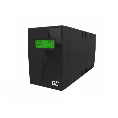 UPS Green Cell UPS01LCD Micropower 600VA LCD 12V/7Ah 360W 2x Schuko 298 x 101 x 142 mm