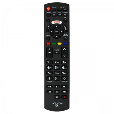 Remote Control Noozy RC14 for Panasonic TV Ready to Use Without Set Up