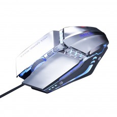 Wired Mouse iMICE T80 Gamer 6D with 6 Buttons, 3200 DPI LED Lightning. Silver