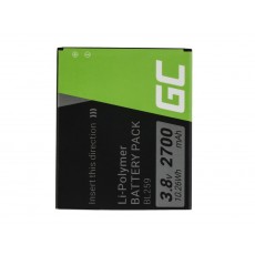 Battery Green Cell  BP69 for BL259  Lenovo K3 K5 K5 Plus C2 Lemon 3 2700mAh, Li-ion, 3.8 V