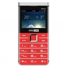 Maxcom MM760 2.3" with Large Buttons, Bluetooth, Camera and Slim Metal Design Red