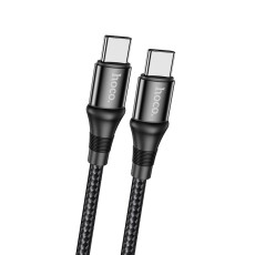 Data Cable Hoco Braid X50 Exquisito 3.0A USB-C to USB-C 5.0A 100W 20V 1m. Black