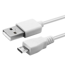 Data Cable Ancus HiConnect USB to Micro-USB 1A White 0.60m with Black Velvet Case for Devices