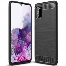 Case TPU Ancus Carbon Series for Samsung SM-A415F Galaxy A41 Black