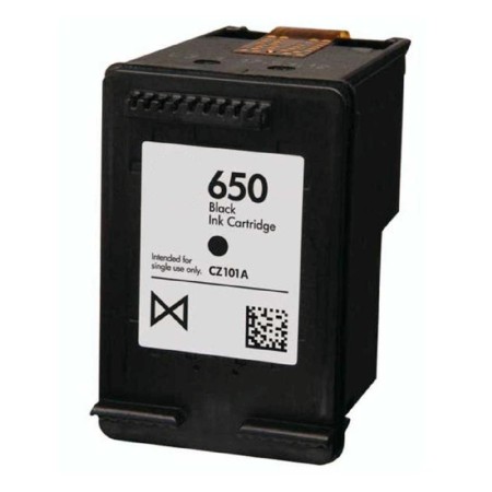 Μελάνι HP  Συμβατό 650XL CZ101AA Pages:790 Black Deskjet Ink Andvantage-1015, 1515, 1516, 2515, 2516, 2545, 2546, 2645