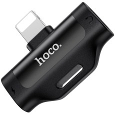 Adaptor Hoco LS31 with 1 Lightning to 2 Lightning Female Ports Black