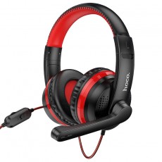 Stereo Gaming Headphone W103 Magic Tour with 3.5mm Connector and Microphone with Activation Switch Red