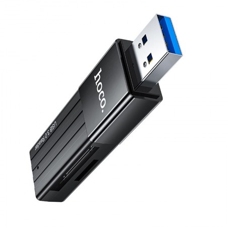 Memory Card Reader HB20 Mindful 2 in 1 USB 3.0 up to 5Gbps and 2TB for Mico SD and SD Black