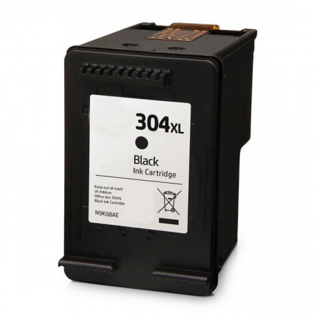 Ink HP Compatible 304XL N9K08AE Pages:300 Black for Deskjet, ENVY, 2620, 2621, 2622, 2623, 2630, 2630, 2632, 2632, 2633, 2634