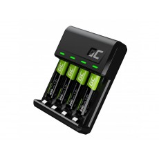 Battery Charger  Green Cell GRSETGC03 VitalCharger για AA/AAA Micro USB and USB-C port  0.5W/1.5V/1.2A with 2xAA 2000mAh 2xAAA 800mAh