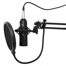 Proffesional Microphone Media-Tech MT396 Black Set for Studio Recording and Streaming