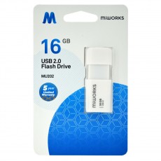 Flash Drive MiWorks MU202 16GB USB 2.0 White