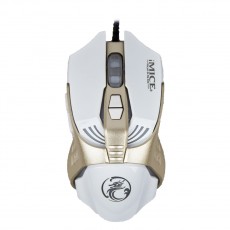 Wired Mouse iMICE V5 Gaming 7D with 7 Buttons, 3200 DPI, Multimedia and LED Lightning. White