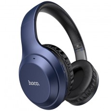 Wireless Stereo Headphone Hoco W30 Fun Μove Blue with Microphone, Micro SD, AUX port and Control Buttons