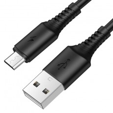 Data Cable Borofone BX47 Coolway USB to Micro-USB 2.4A 1m Black