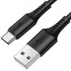 Data Cable Borofone BX47 Coolway USB to USB-C 3.0A 1m Black