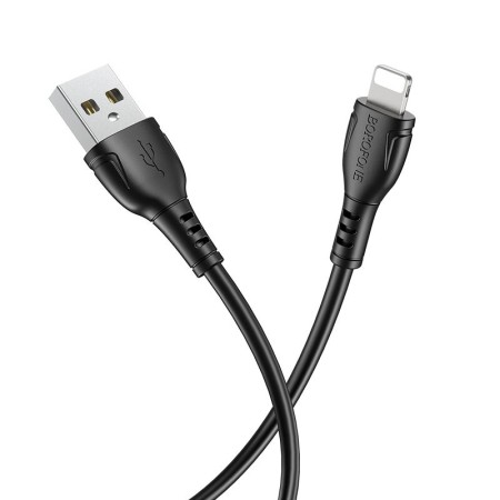 Data Cable Borofone BX51 Triumph USB to Lightning 2.4A 1m Black