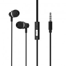 Hands Free Borofone BM21 Graceful Stereo 3.5 mm Black with Micrphone and Operation Control Button