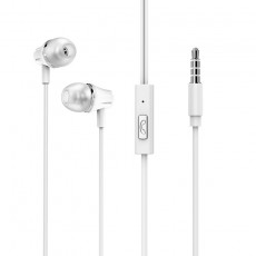 Hands Free Borofone BM21 Graceful Stereo 3.5 mm White with Micrphone and Operation Control Button