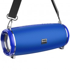 Wireless Speaker Hoco HC2 Xpress TWS Blue V5.0 2X5W, 2400mAh, IPX5, Microphone, FM, USB & AUX Port, Micro SD and LED Light