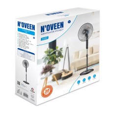 Stand Fan N'oveen F450 545W 3 Speeds with Diameter 40 cm and Height Adjustment