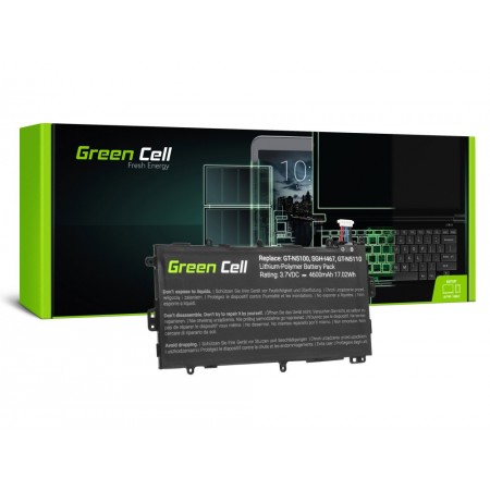 Battery Green Cell TAB23 Type Samsung Galaxy Note 8.0 GT-N5100 GT-N5110 GT-N5120 3.7V 4600 mAh