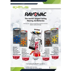 Rayovac Table Stand for Hearing Aid Batteries with Battery Sets: 20 x No10, 20 x No 13, 20 x No 312, 10 x No 675