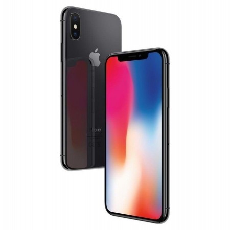Used Phone Apple iPhone X 5.8" 3GB/64GB Gray Grade A Includes Case, Screen Protection and Charging Cable
