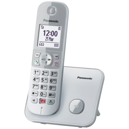 Dect/Gap Panasonic KX-TG6851JTS with Large White Screen and Speaker Phone Silver