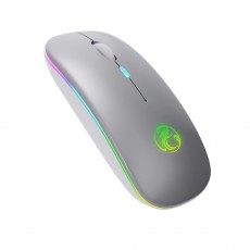 Wireless Mouse iMICE E-1300 1600dpi 2.4Ghz with 4 Buttons Silver with USB or Bluetooth Connection