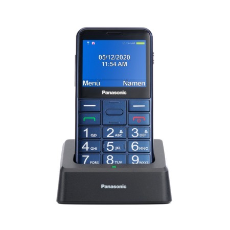 Panasonic KX-TU155EXCN 2.4" with SOS button, Bluetooth, Big Letters and Desktop Charger Blue