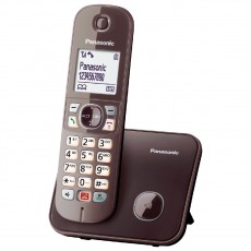 Dect/Gap Panasonic KX-TG6851GRA  with Large White and Speaker Phone Brown