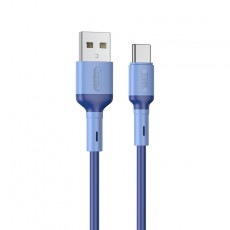 Data Cable Hoco X65 Prime USB to USB-C Fast Charging and Data tranfer 2.4A Blue 1m