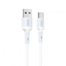 Data Cable Hoco X65 Prime USB to USB-C Fast Charging and Data tranfer 2.4A White 1m